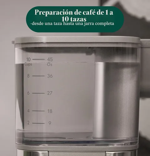 Vista 5 de Café Cafetera de goteo especial Jarra de vidrio de 10 tazas, caliente o Acero inoxidable