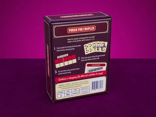 Vista 2 de Poker para parejas - Un juego romántico y atrevido para parejas - Más de 200 desafíos divertidos y preguntas íntimas para una cita nocturna