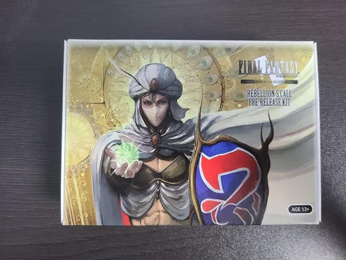 Vista 2 de Final Fantasy TCG: REBELLION'S Call PRE-Release KIT - 9 paquetes de refuerzo, mangas, tarjeta promocional