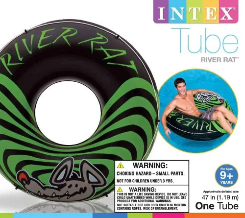 Vista 3 de Intex Flotador de piscina de tubo de rata de río paquete de 6