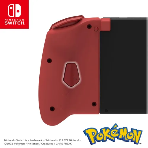 Vista 4 de HORI Nintendo Switch Split Pad Pro (Pikachu & Charizard) - Ergonomic Controller for Handheld Mode - Officially Licensed by Nintendo & Pokémon