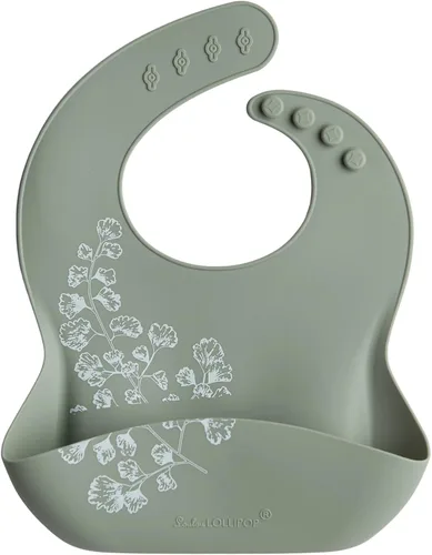 Vista 12 de Loulou Lollipop Babero de alimentación de silicona suave e impermeable para bebés y niños pequeños