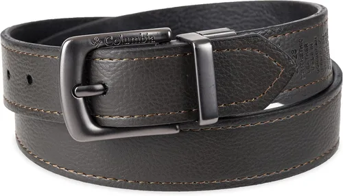 Vista 3 de Columbia Cinturón reversible 2 en 1 para niños - Correa clásica para uso escolar, casual y de vestir Negro/Marrón Clásico