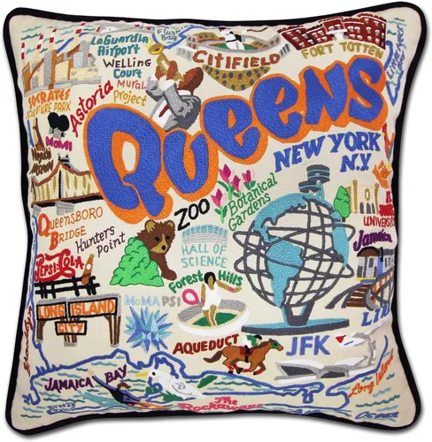 Vista 52 de Catstudio Portland (Oregon) - Almohada decorativa bordada