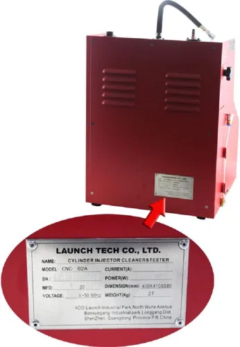 Vista 4 de Autool Launch CNC-602A sistema de inyección de combustible Herramientas de limpieza CNC602A inyector limpiador y probador con Transformador de 110