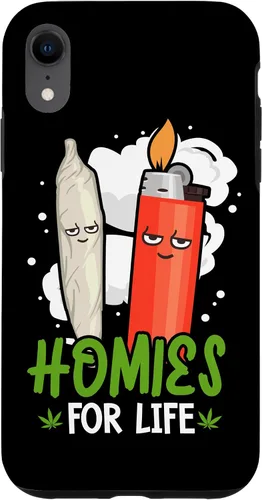 Vista 25 de Homies for Life Marijuana Weed Cannabis 420 - Carcasa para iPhone 17