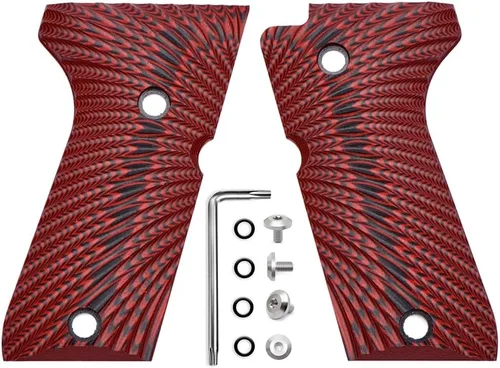 Vista 6 de Guuun Empuñaduras G10 para Beretta 92/96 Compacto, Textura Táctica Sunburst Negro