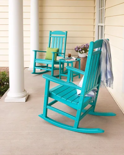 Vista 2 de POLYWOOD Juego de 3 piezas Presidential Rocker Aruba