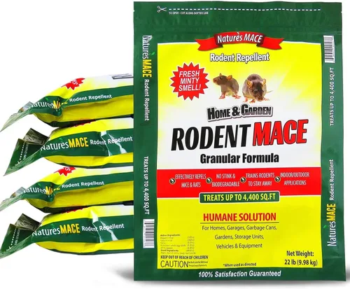 Vista 7 de Nature's MACE Repelente de roedores de 2.5 libras, cubre 440 pies cuadrados, repele ratones y ratas, mantiene a ratones, ratas y roedores fuera
