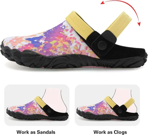 Vista 3 de Besroad Sandalias de senderismo al aire libre, zapatos de agua deportivos, zapatillas de deporte de moda, zuecos clásicos para mujeres y hombres