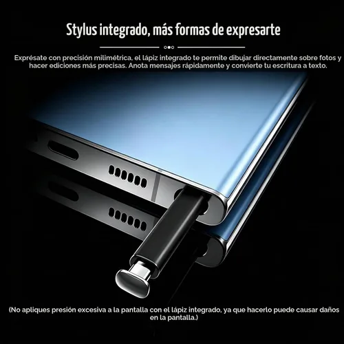 Vista 2 de Teléfono desbloqueado C24 5G, Android 14.0, 256 GB+8 GB, batería de carga rápida de 6800 mAh, doble SIM dual, con lápiz capacitivo