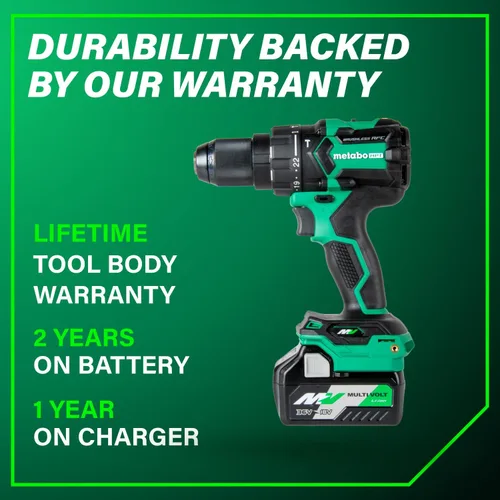 Vista 27 de Metabo HPT Kit de taladro de martillo inalámbrico MultiVolt™ de 36 V sin escobillas de 1/2 pulgada, kit de taladro eléctrico con baterías Metabo