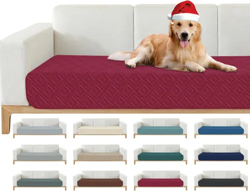 Vista 13 de Manta Impermeable para Sofá para Perros 2026 (30"x53") Cómoda Alfombrilla de Sofá de Dos Plazas para Mascotas con Respaldo Antideslizante, Forro
