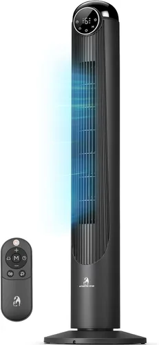 Vista 17 de Antarctic Star Ventilador de torre T36, ventilador oscilante sin aspas de 36 pulgadas con control remoto, 6 velocidades y 4 modos, pantalla LED