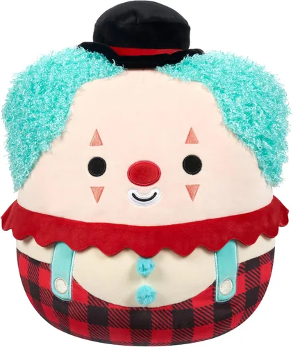 Vista 12 de Squishmallows Stokely el oso Kodiak marrón original de 12 pulgadas con vientre mullido y sombrero de pescador, peluche oficial de Jazwares