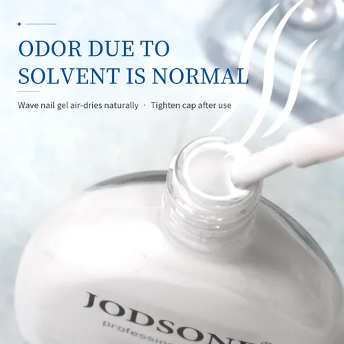 Vista 4 de JODSONE Ocean Wave - Esmalte de uñas en gel, 0.6 fl oz, líquido floreciente blanco ondulado para propagar el efecto de onda, texturas de ondas