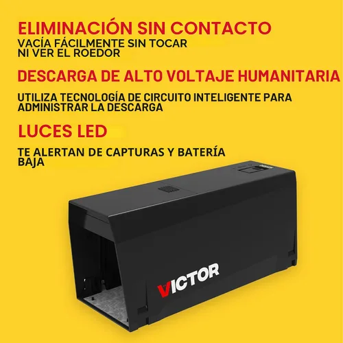 Vista 3 de Victor Trampa electrónica para ratas, paquete de 3