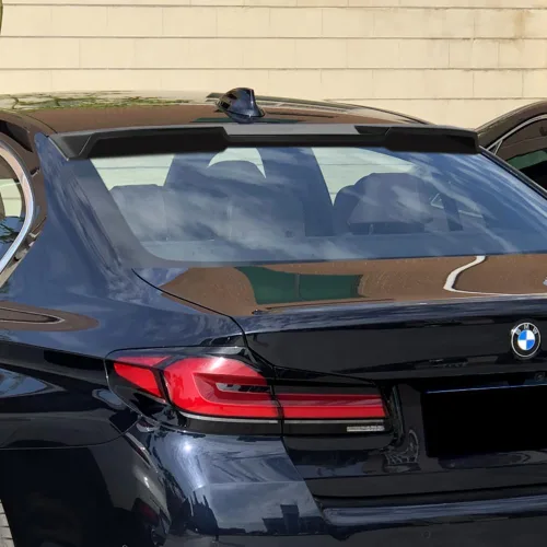 Vista 5 de Q1-TECH, Alerón de techo para ventana trasera compatible con BMW Serie 5 G30 F90 520i 530e 530i M5 M550i 540i 550i Sedán, alerón de visera de techo