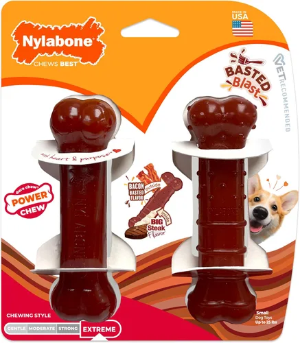 Vista 26 de Nylabone Power Chew Basted Blast - Juguetes masticables para perros