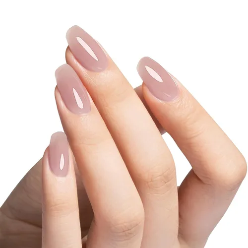 Vista 2 de MAYCHAO Gel constructor morado claro para uñas, fortalecedor de uñas malva de 0.5 onzas líquidas en una botella, gel duro para extensión de uñas 17