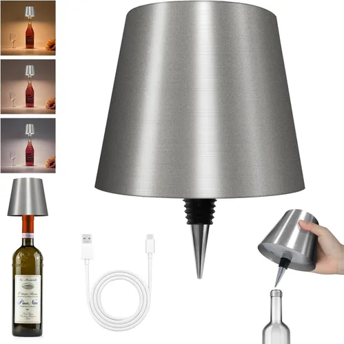 Vista 26 de 2025 Nueva Lámpara Inalámbrica para Botellas - Luces LED para Botellas de Licor y Vino, Pantalla Inalámbrica, Luz Superior para Botella de Whisky
