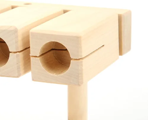 Vista 4 de Bloques de ritmo de percusión de madera de arce de 5 tonos para música de ópera nacional