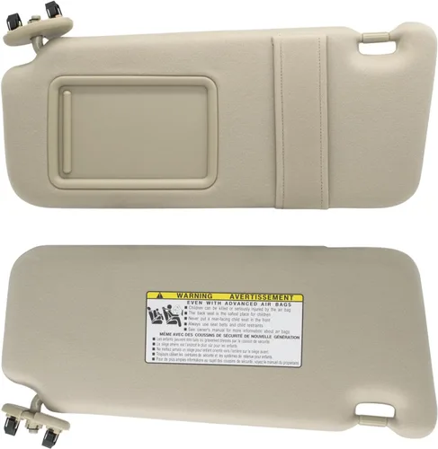 Vista 6 de NHILES Visera solar del lado izquierdo del conductor y del lado derecho del pasajero compatible con Toyota Camry sin luz 2007 2008 2009 2010 2011