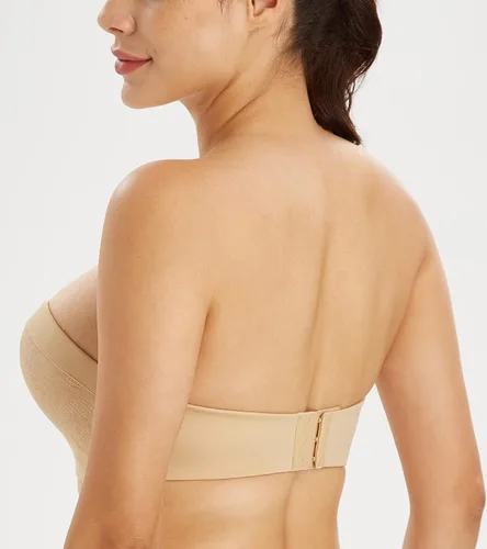 Vista 4 de Lemorosy Womens Plus Size Anti-SlipInvisible Seamless Wireless Strapless Bra