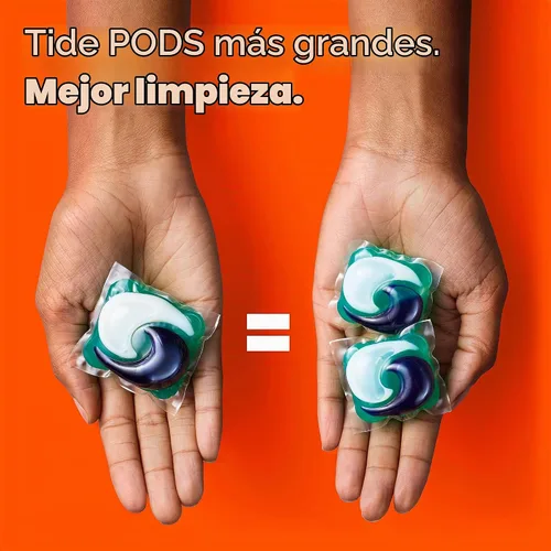 Vista 3 de Tide Ultra OXI Power PODS con eliminadores de olores, 48 unidades, para suciedad visible e invisible