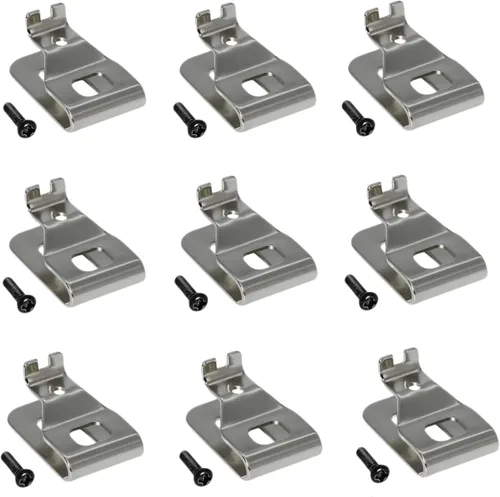 Vista 8 de Juego de 2 clips para cinturón DEWALT N268241 N086039 con tornillos Clips de cinturón de acero inoxidable 304 compatibles con DEWALT N268241