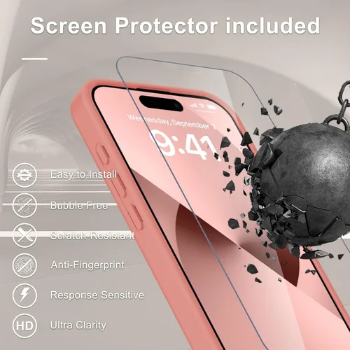 Vista 623 de Funda para Google Pixel 10 Pro XL, cubierta magnética mate, color negro Fit for MagSafe, Screen Protector included, Shockproof Military Grade