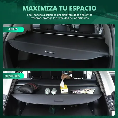 Vista 6 de SCITOO Cubierta de carga para 2019-2024 compatible con Cadillac XT4 2.0L retráctil para maletero trasero, cubierta de seguridad para equipaje