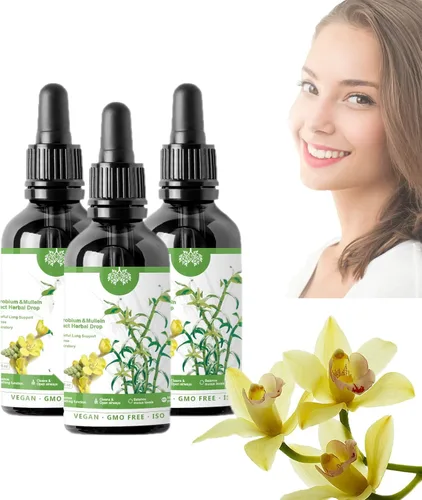 Vista 10 de Clearbreath Dendrobium & Mullein Extract – Potente apoyo pulmonar, gotas de aliento claro a base de hierbas, extracto de gordolobo de dendrobium