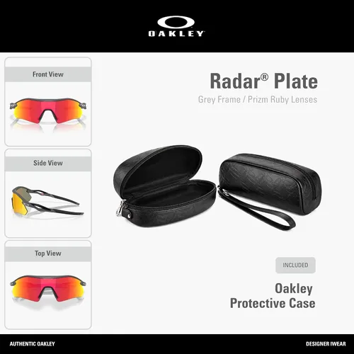 Vista 2 de Oakley Gafas de sol rectangulares unisex Oo9487 Holbrook Xxl Gris/Rubí Prizm