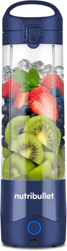 Vista 9 de NutriBullet Batidora portátil, sin cables, recipiente de 20oz, licuadora personal, recargable USB-C, negra, NBPB50100K
