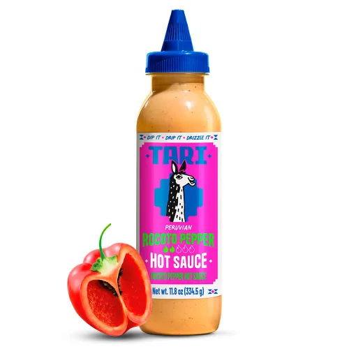 Vista 11 de Tari Salsa picante - Aji Amarillo - Cremosa con un toque suave y picante - 11.8oz