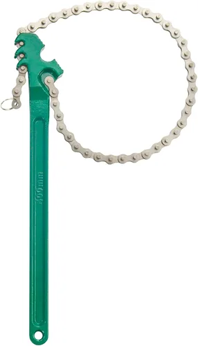 Vista 8 de AUPREX Llave inglesa de filtro de aceite de cadena de trinquete de servicio pesado ajustable de acero al carbono resistente de 12 pulgadas