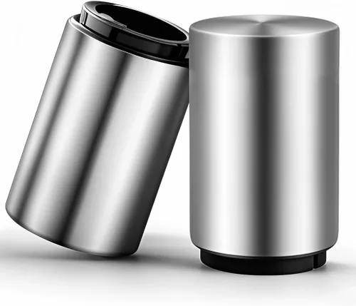 Vista 10 de Destapadores de Cerveza, abridor automático de botellas de cerveza, abrebotellas de cerveza con atrapador magnético de tapas, bares para el hogar