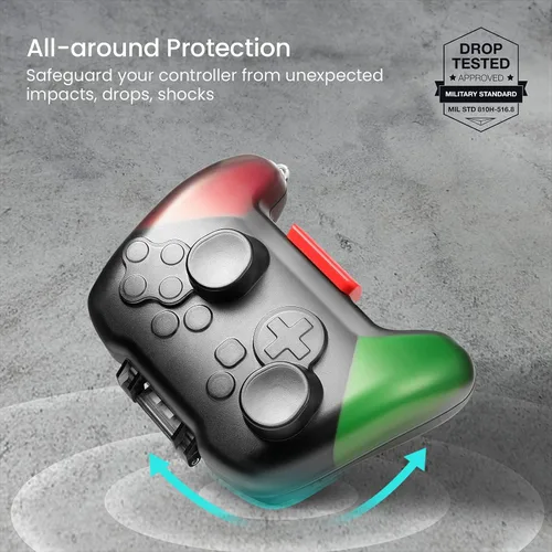 Vista 5 de tomtoc Switch Pro Controller Case, Switch Remote Hard Shell Joystick Protector for Nintendo Switch OLED Pro Controller, Shock-Proof, Anti-Scratch