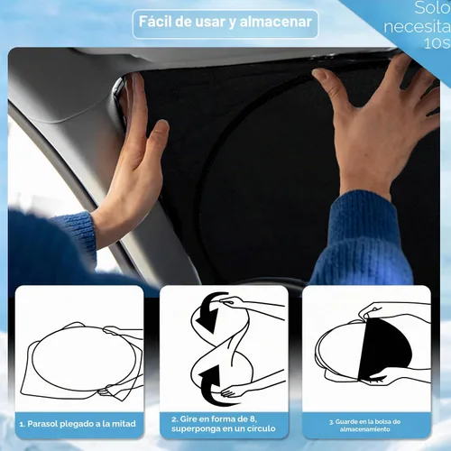 Vista 5 de Para BMW X1 E84 Parasol para parabrisas de coche, protector de visera de sol, bloqueador de rayos UV, reflectante de calor, cubierta de ventana