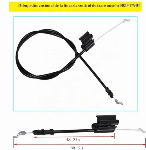 Vista 2 de 583547901 532440385 420941 Componente de repuesto de cable de control de área de cortadora de césped, compatible con cortacésped Husqvarna HU 625AWD