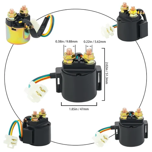 Vista 2 de AHL Relé solenoide de arranque para Yamaha Timberwolf 250 YFB250 1992-1999 ATV