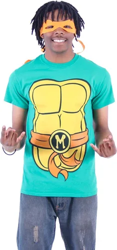 Vista 6 de Teenage Mutant Ninja Turtles, playera con antifaz de las Tortugas Ninja para hombre.