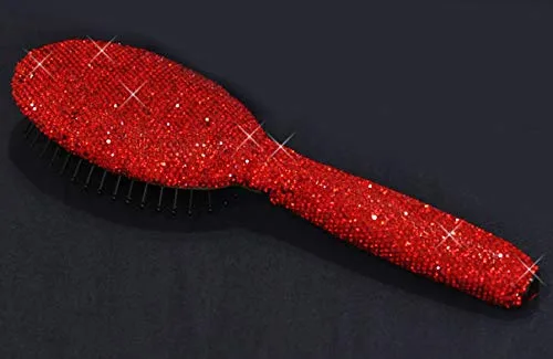 Vista 3 de Bling - Cepillo suave y desenredante para mujeres, niñas, masaje de cabello húmedo y seco (rojo01)