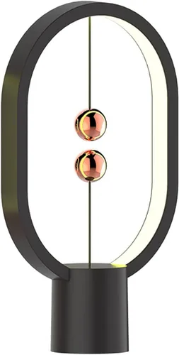 Vista 16 de Heng - Luz de equilibrio, lámpara de mesa LED alimentada por USB, creativa, luz nocturna con interruptor magnético, lámpara de mesa regulable