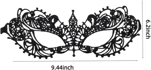 Vista 4 de fjygwx13 Máscara veneciana para hombres y parejas, máscara veneciana para Halloween, máscara de encaje, disfraz, fiesta de graduación, baile
