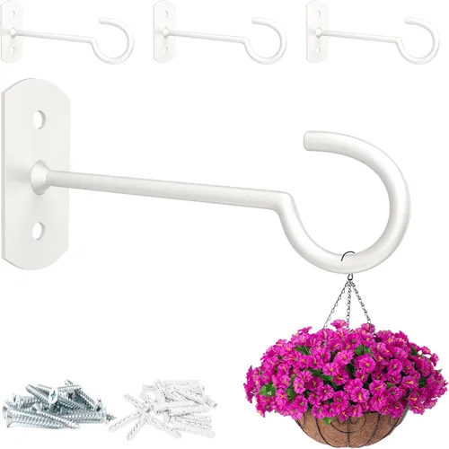 Vista 16 de Ganchos de techo para plantas colgantes, paquete de 2.5 pulgadas, ganchos de pared para plantas, luces, macetas, linternas, comederos de pájaros