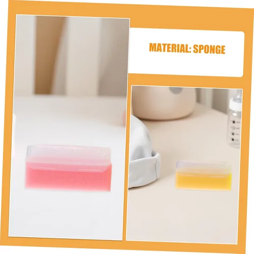 Vista 8 de Cepillo de baño sensorial para recién nacidos, cerdas suaves para piel delicada, 2 piezas, para masaje en el cuero cabelludo, para la ducha
