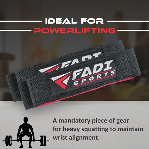 Vista 3 de Lifting Wrist Straps for Weightlifting Gym Deadlift and Pull Ups 24 Inch Cotton with 5mm Padded Neoprene for Grip Support Powerlifting Bodybuilding