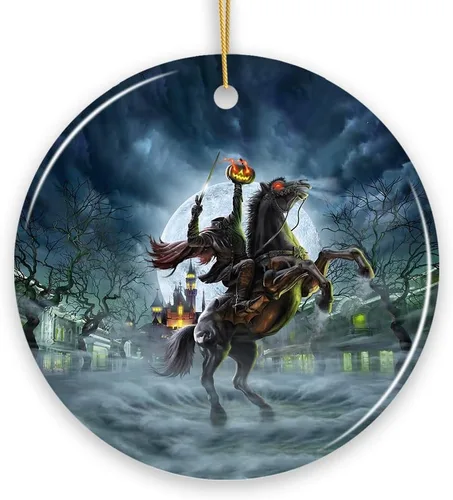 Vista 10 de ¡Boo! Adorno de gnomo fantasma de Halloween